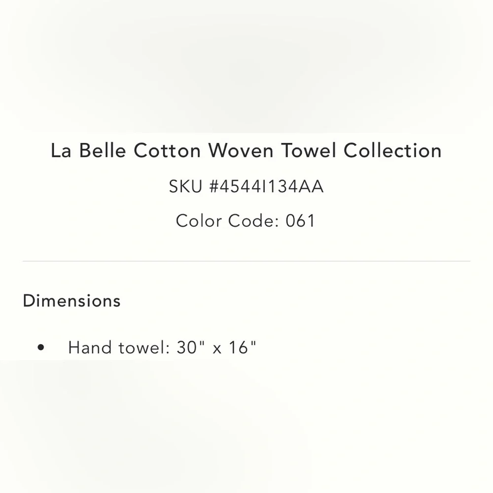 Anthropologie La Belle Cotton Woven Hand Towel Collection in Wine NEW
